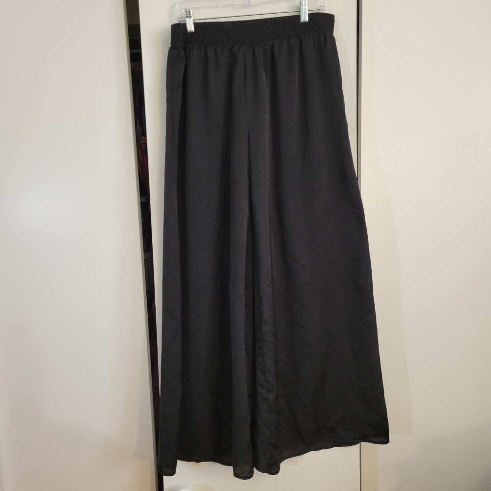 Avenue Studio Black Sherr Wide Leg Elegant Black Women's Pants.